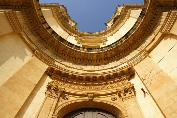 Church Noto Sicily Baroque Architecture