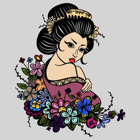 sfondi flower, woman