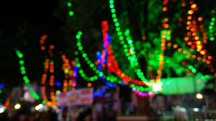 blurred lights