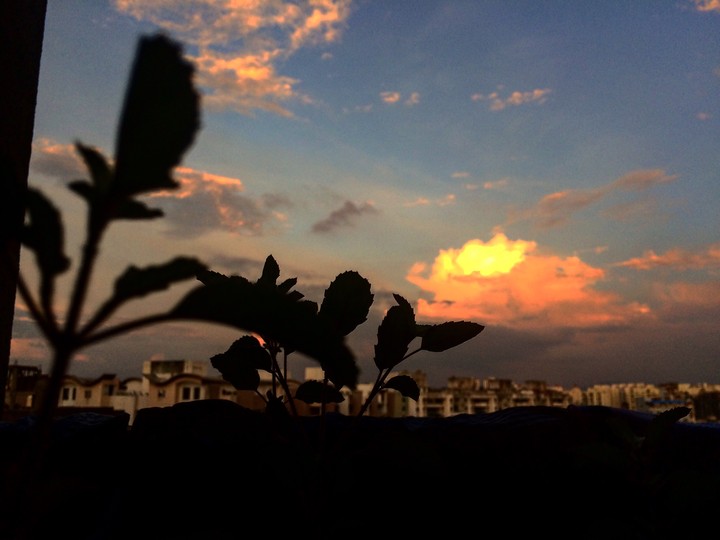 sunset.. sunlight on clouds..!!! beautiful nature