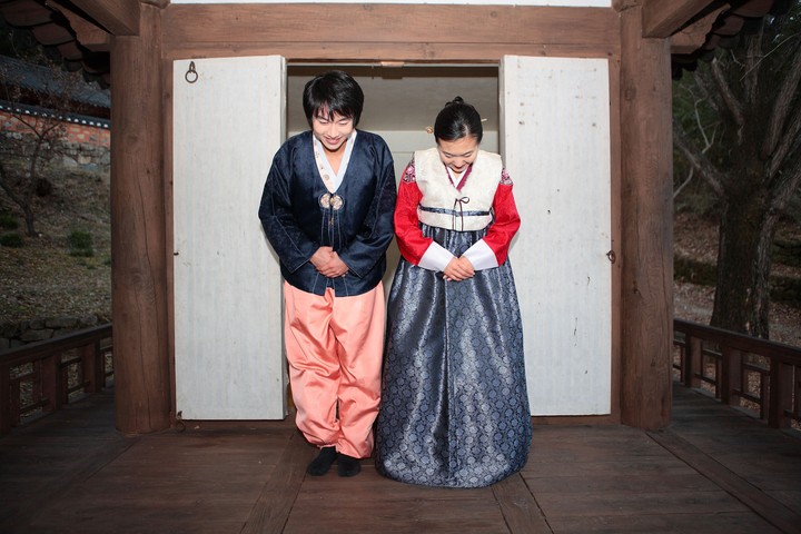 Couple in Korean Dress II