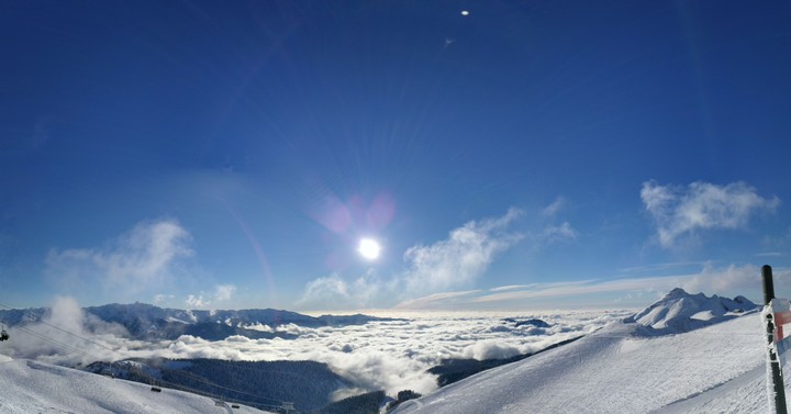 above the sky
