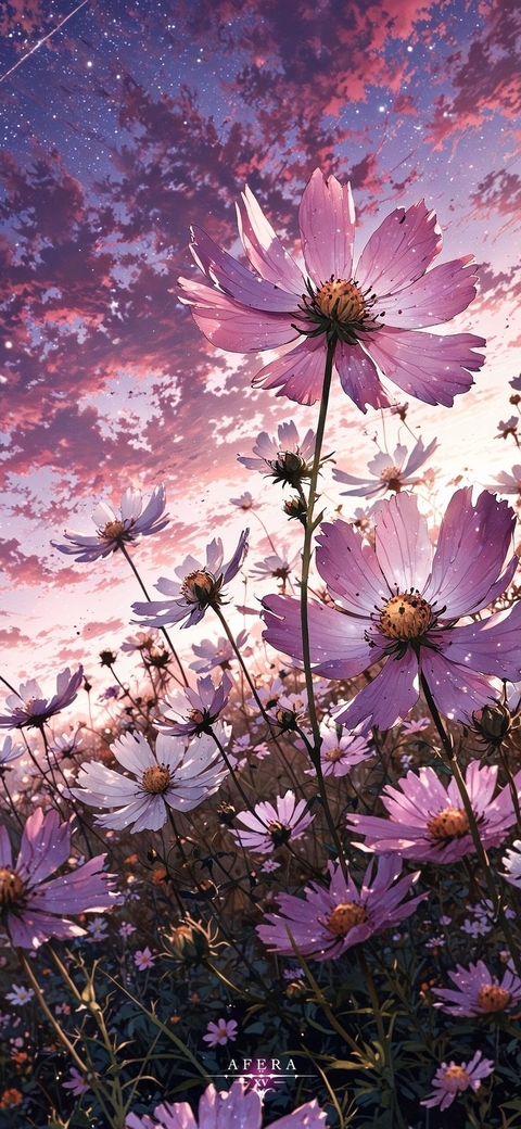 тапети cosmos, pink