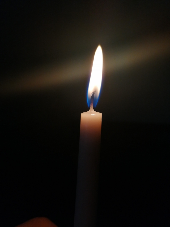 fire in dark