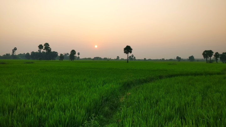 #village #sunset #pleasent