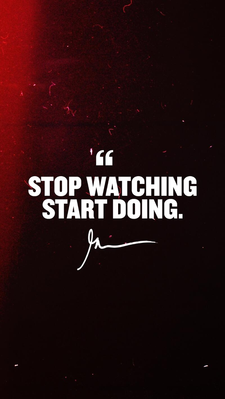 Stop watchinh start doing