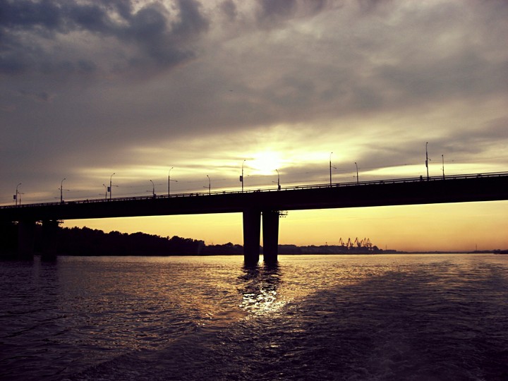 Bridge over the river Ob