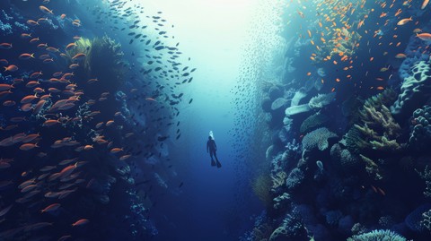 sfondi underwater, divemaster