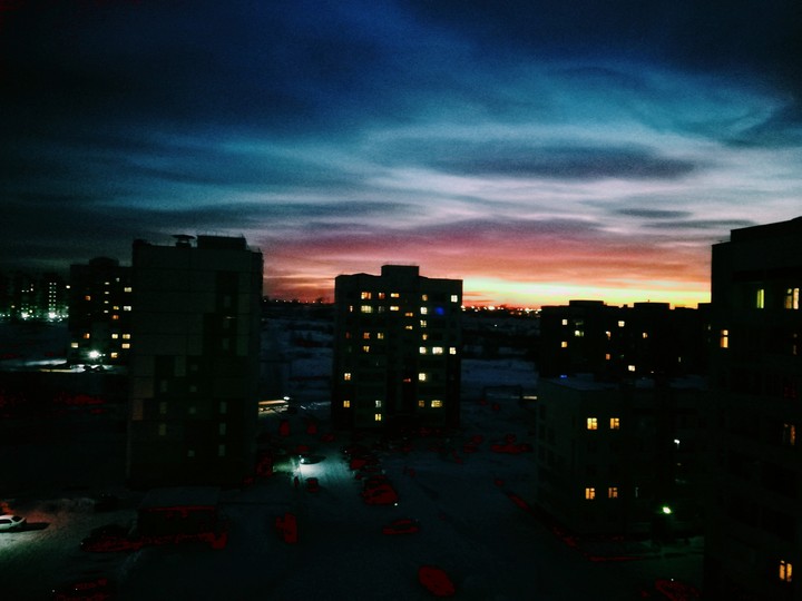 зимний закат