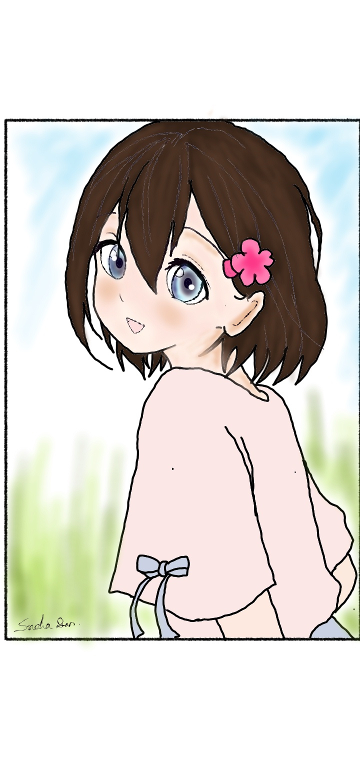 anime girl digital art