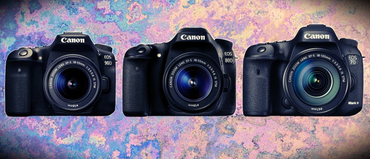 Canon EOS 90D vs EOS 80D vs EOS 7D Mark II