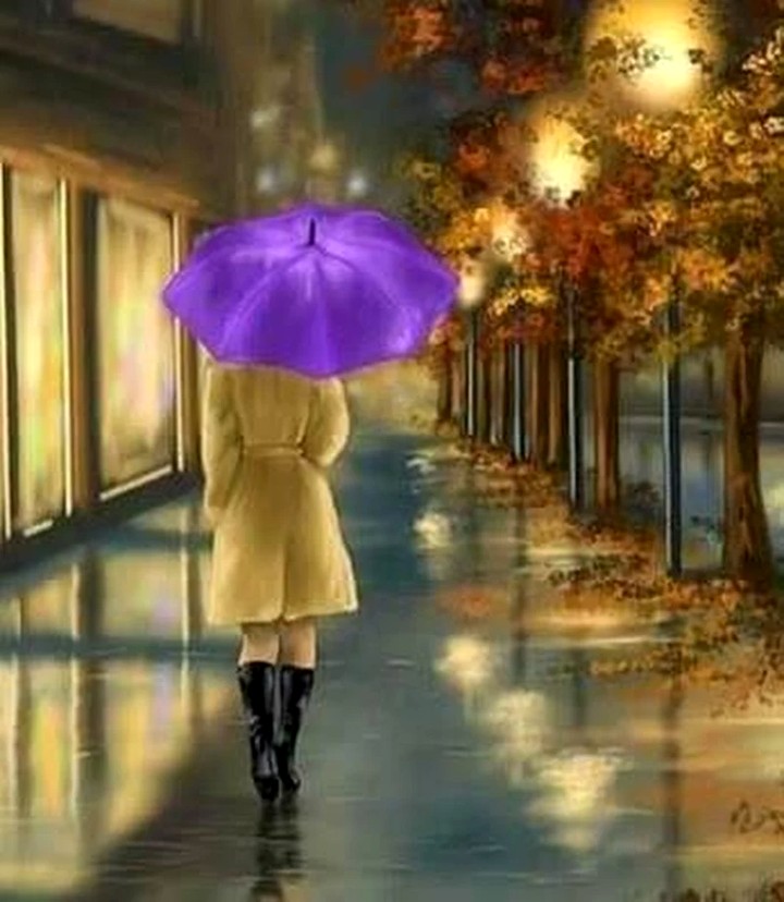 A lonely rainy day