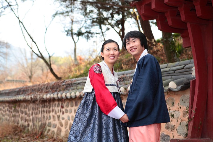Couple in Korean Dress II