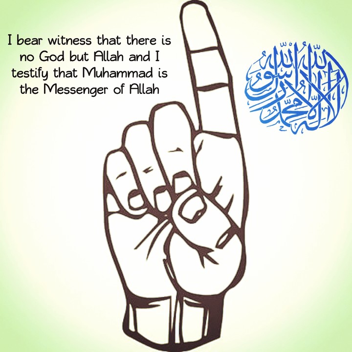 Meaning I testify that there is no god but Allah