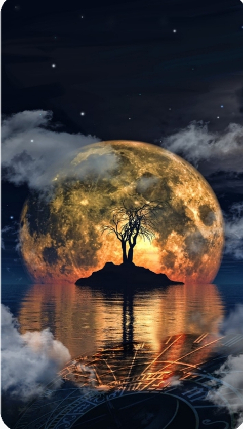 beautiful moon