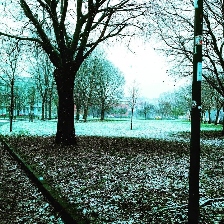 Snowing