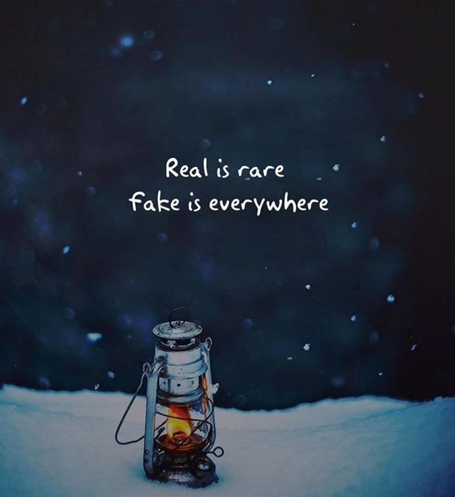 real is rare fake is every where