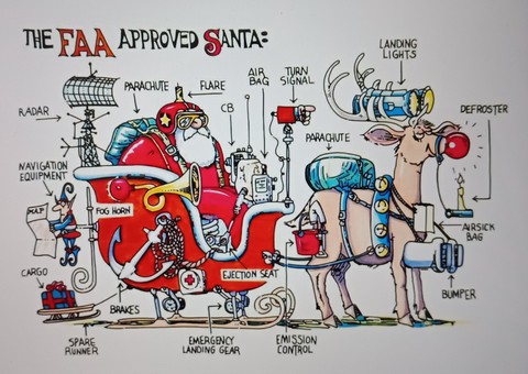 Santa on the Roll