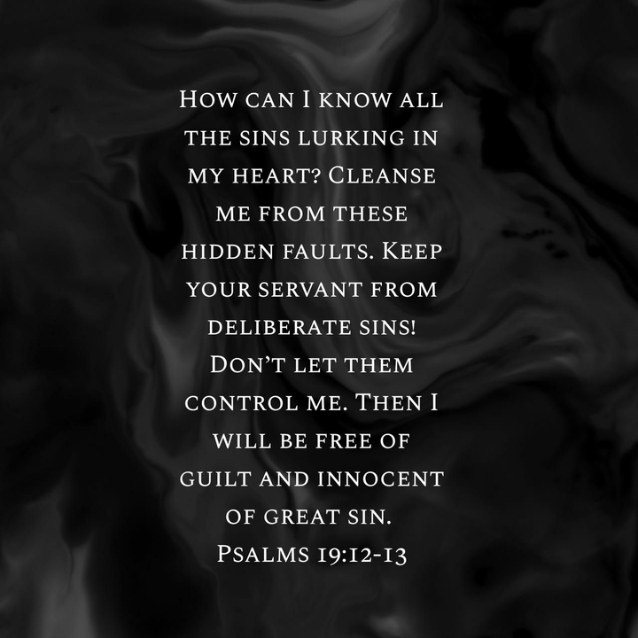 Psalm 19:12-13