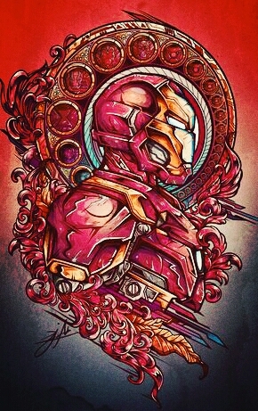 Painted Iron man