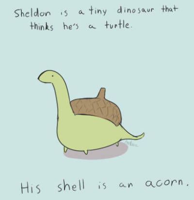 Meet Sheldon the Tiny Dinosaur