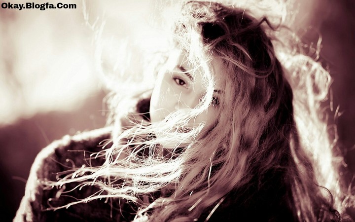 Long Hair Girl in wind!