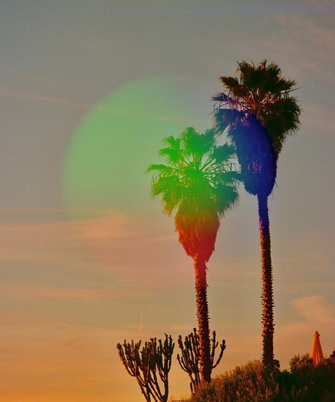 wallpaper Orange, sunset