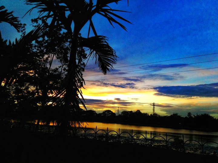 evening Assam village