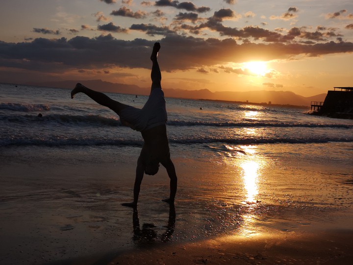 sunset in salou