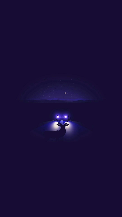 The blue light
