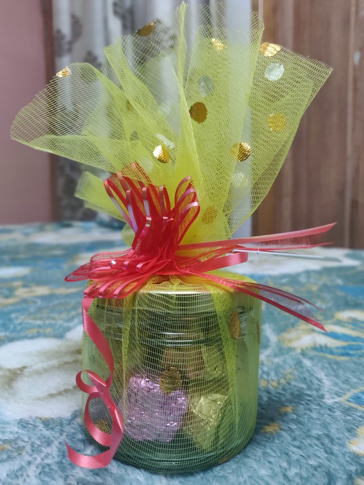 Jar full of chocolate