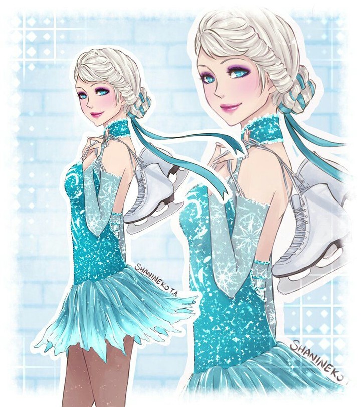 Elsa ice skater