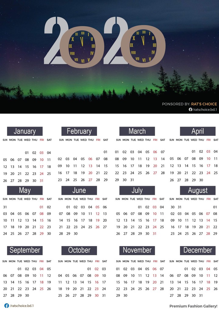 Calendar Design - Graphics Work (illustration)