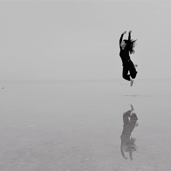 jump in  tuz lake at  turky