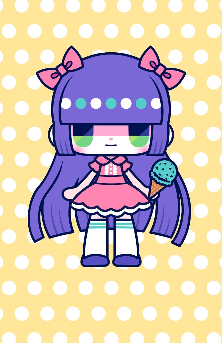 Cute girl with ice cream