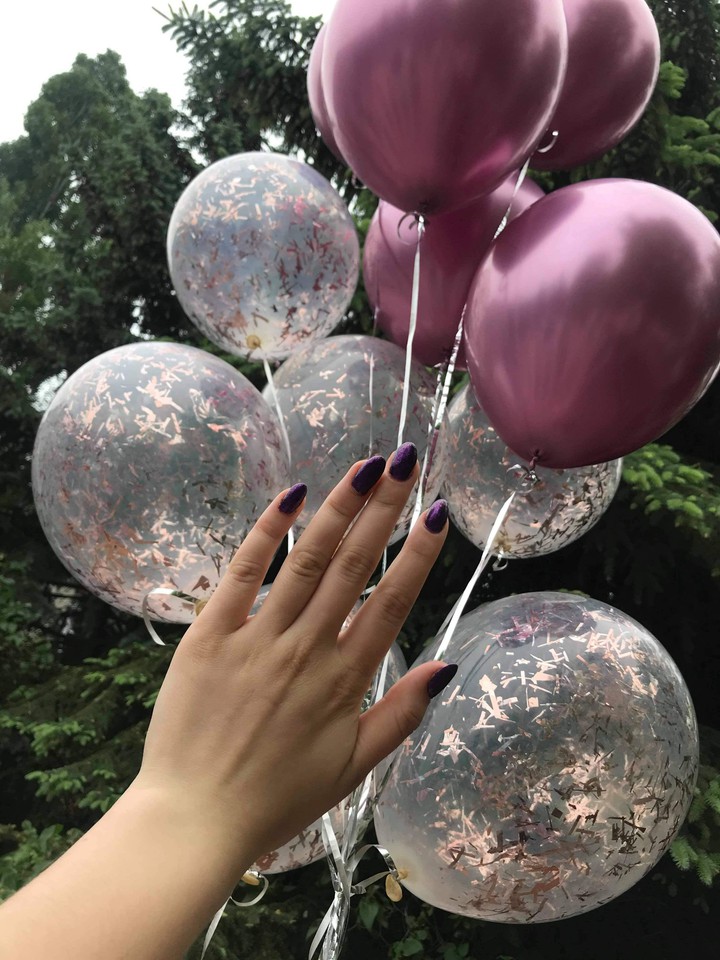 Purple balloons