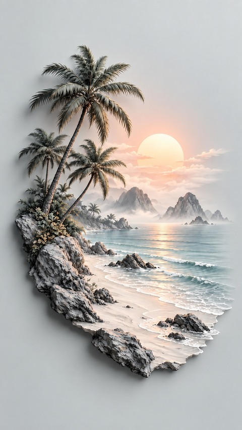 tapety Island, sea