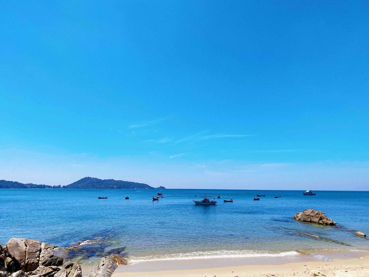 the beach