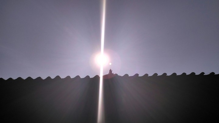 Sunlight in A old temple