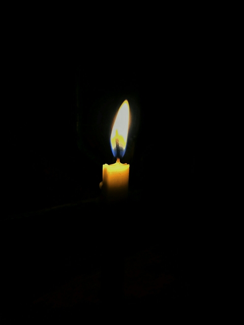 light on dark