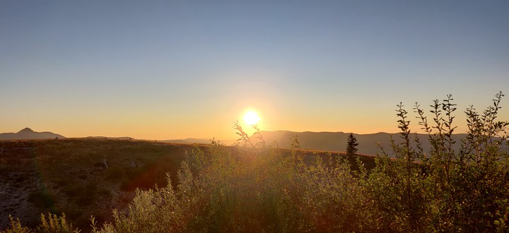 sunset at Mt St. Helens