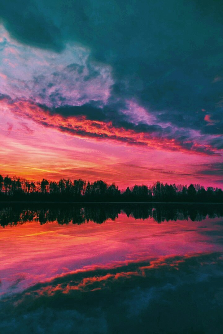 Landscape of sunset