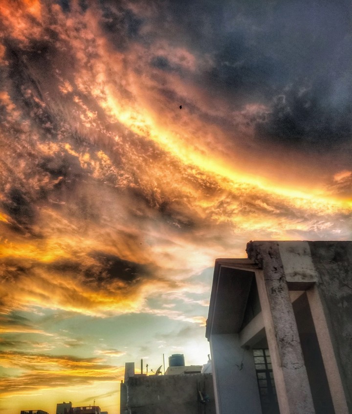 red sky