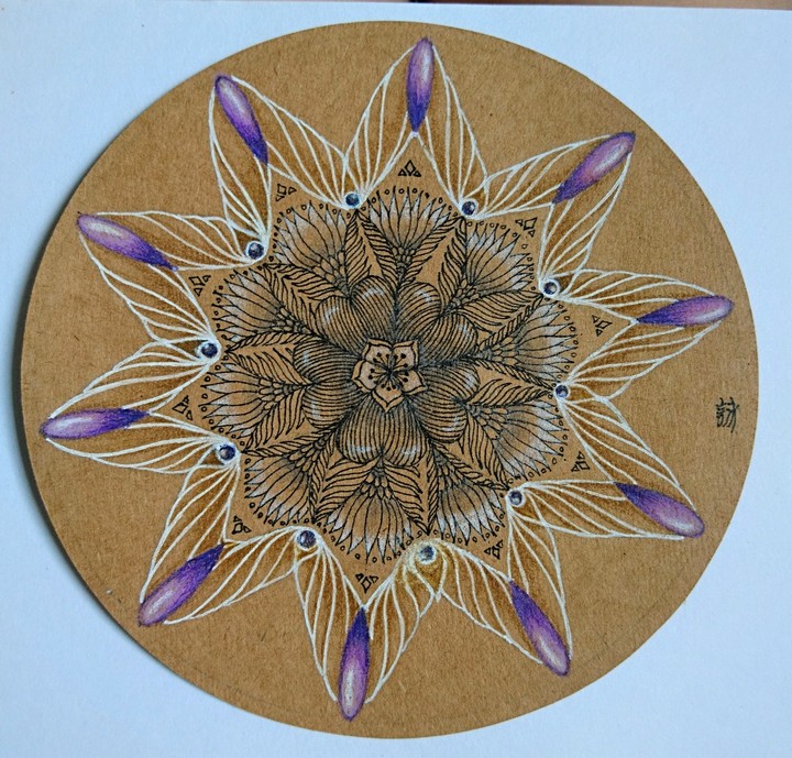 Zentangle-open heart