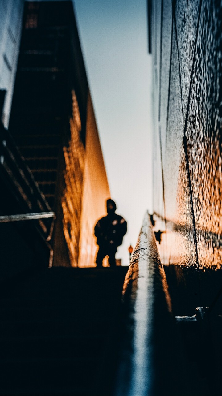 walking on the urban streets