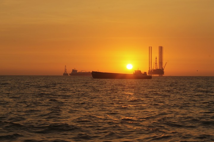 Sunset during Ferry to Mumbai