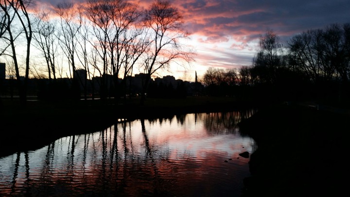Sunset in Minsk.