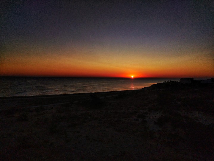 SUNSET IN THE BEACH
