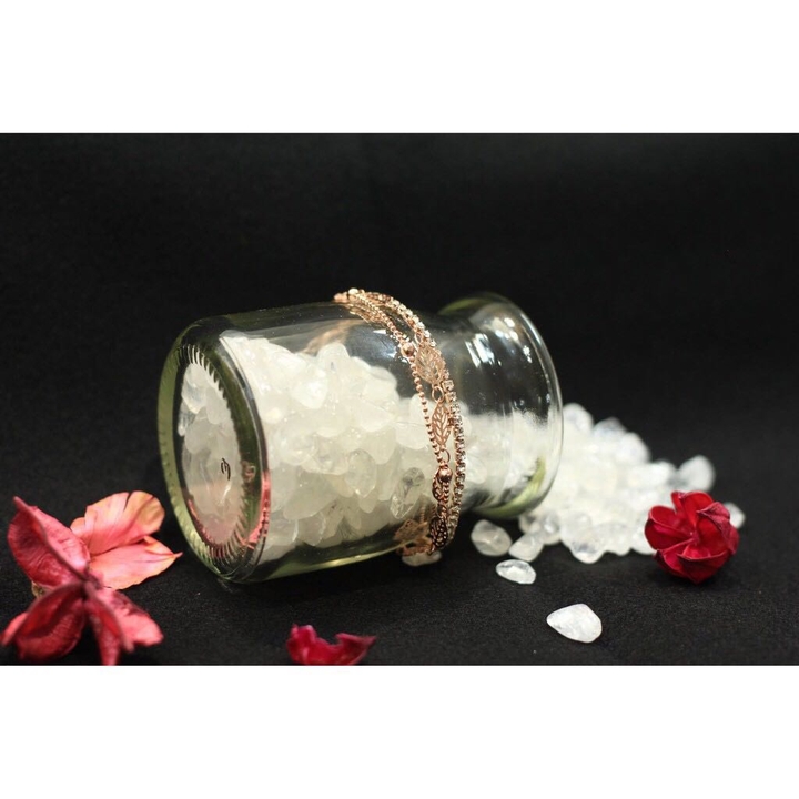 flower and crystal