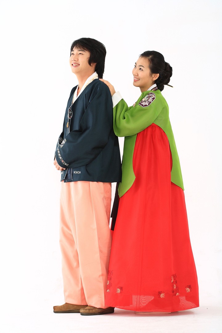 Couple in Korean Dress I